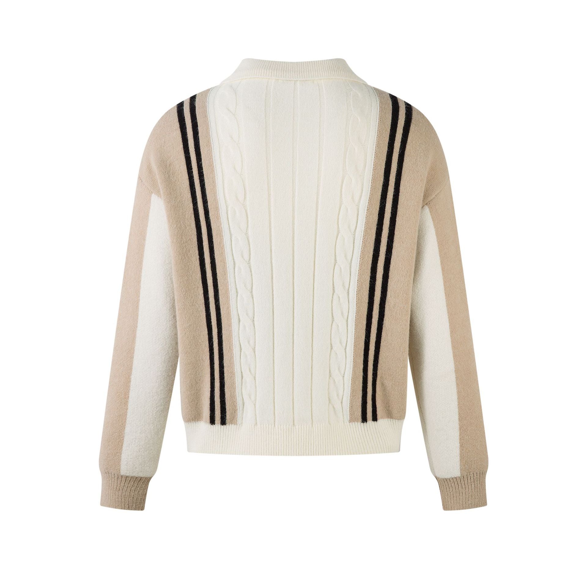 PARISIEN Striped Knit Sweater – Clean Fit