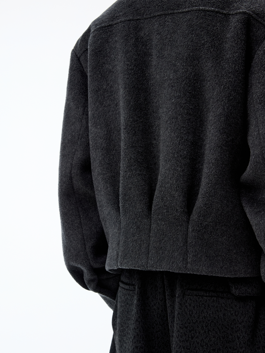 Half-padded wool jacket