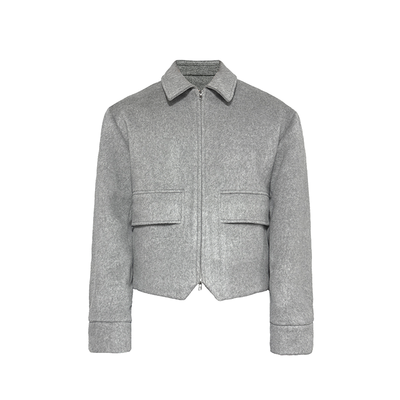 Half-padded wool jacket