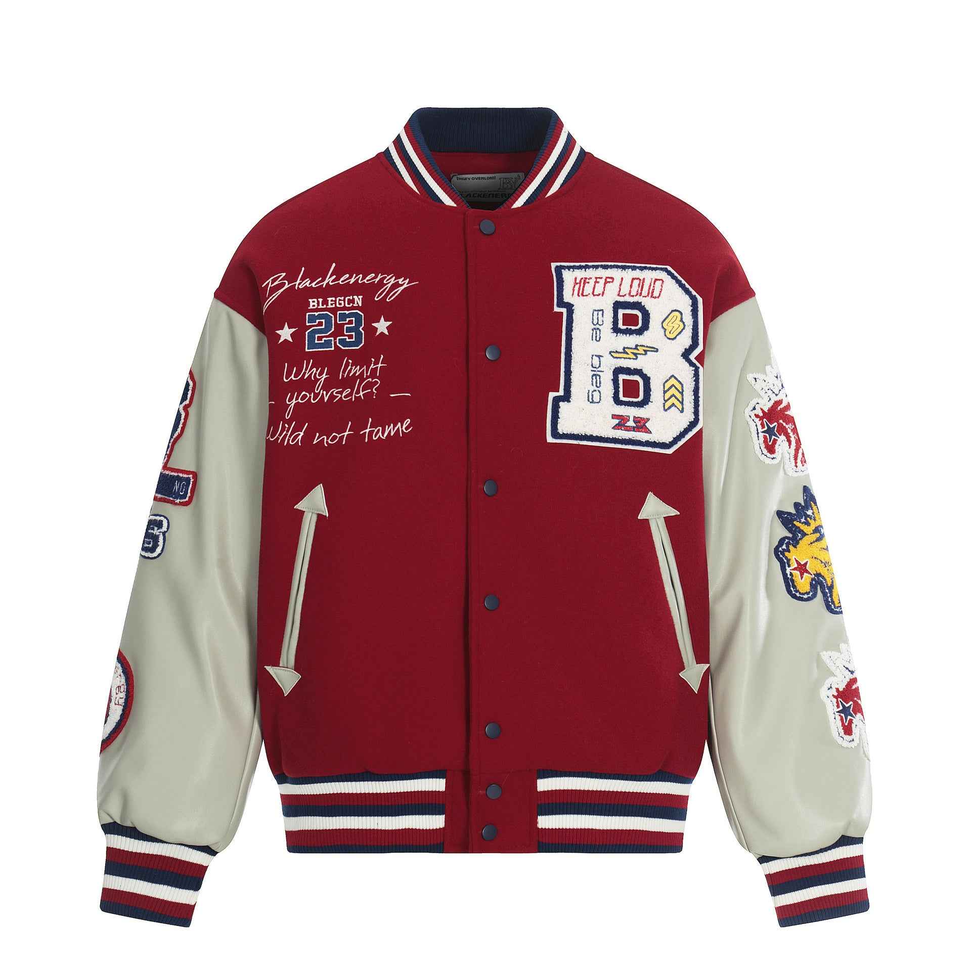 PARISIEN Embroidered Baseball Jacket – Statement Fit
