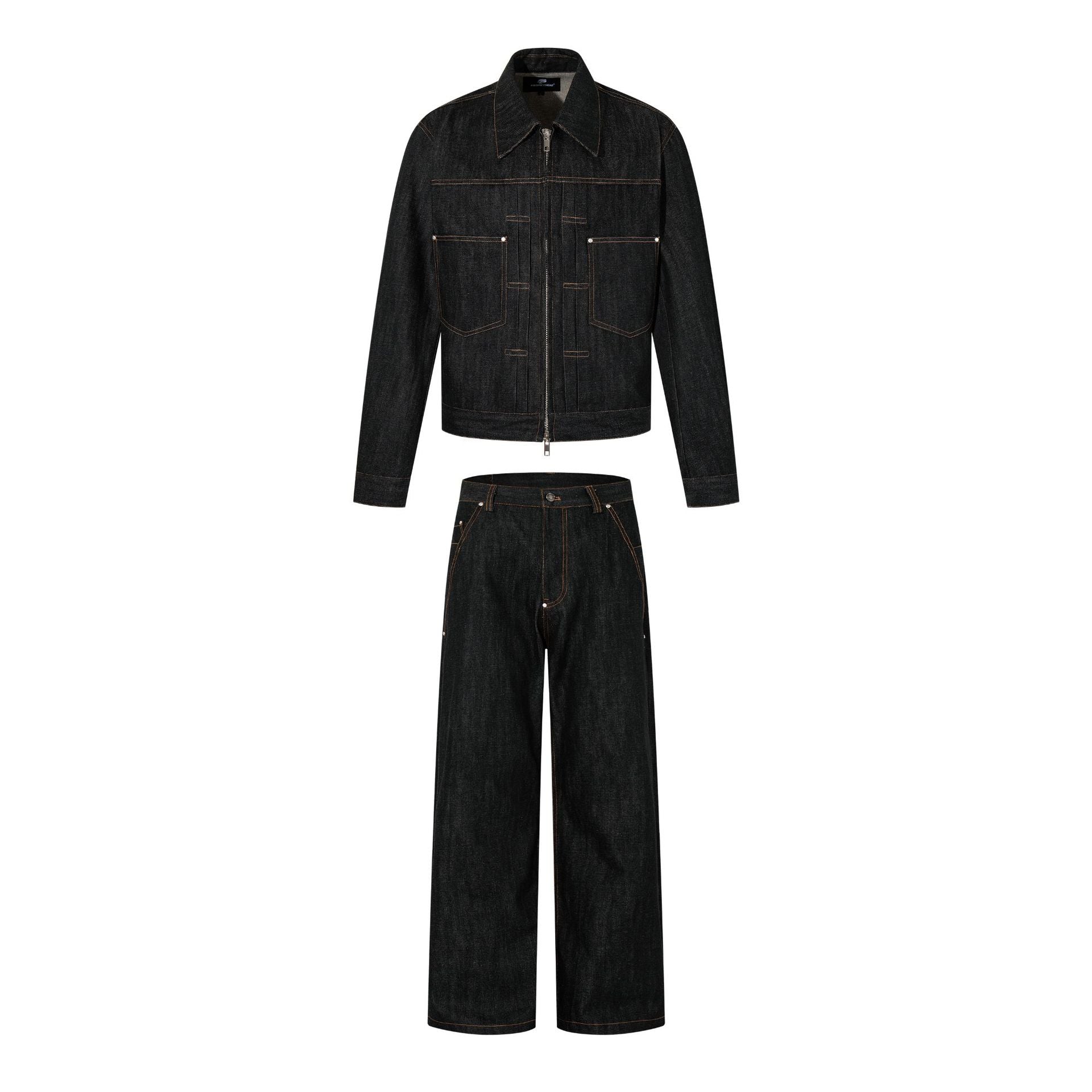 ATELIER Washed Denim Jacket – Vintage Tone