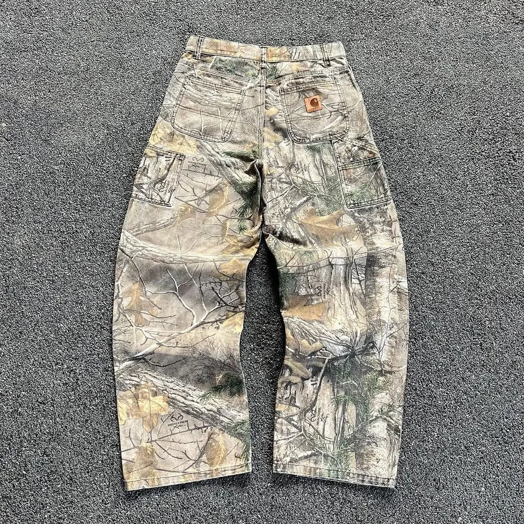 ATELIER Camouflage Denim Pants – Washed Finish
