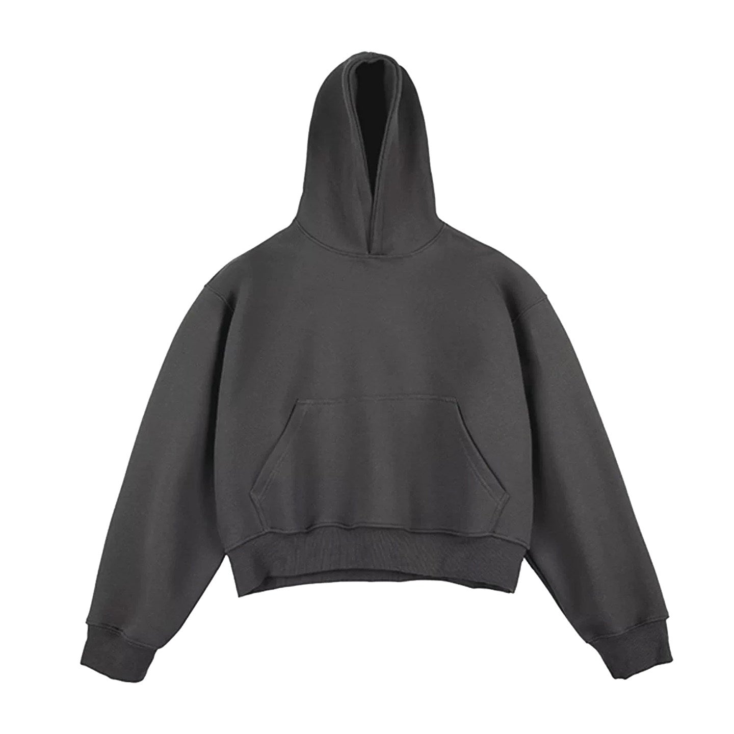 Heavyweight Double-Layer Silhouette Short Hoodie
