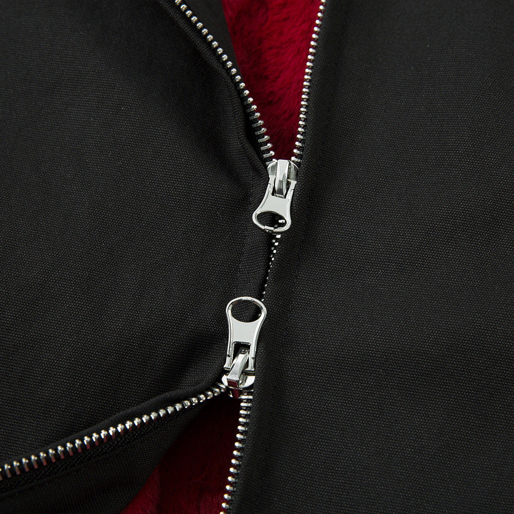 Deconstruction of velvet jacket