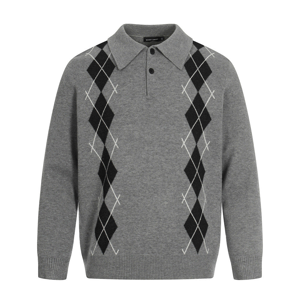 ATELIER Diamond Knit Sweater – Relaxed Fit