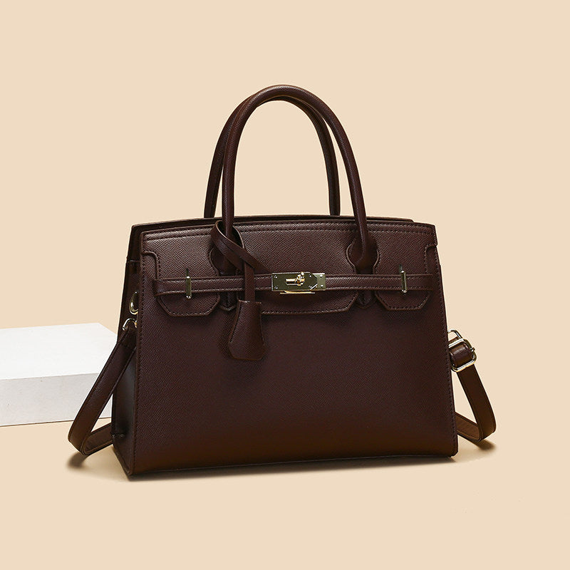 PVA SIGNATURE CROSSBODY - STRUCTURED LEATHER BAG