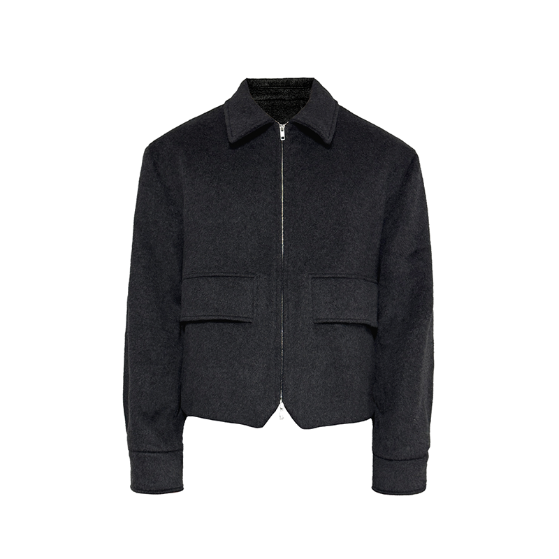 Half-padded wool jacket