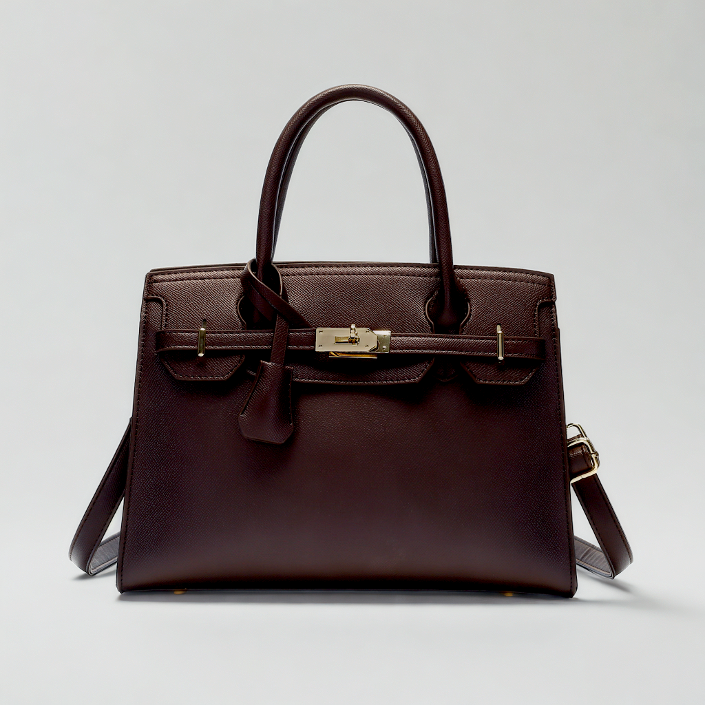 PVA SIGNATURE CROSSBODY - STRUCTURED LEATHER BAG