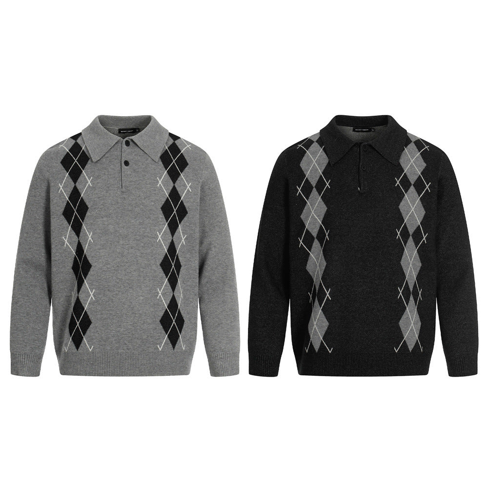 ATELIER Diamond Knit Sweater – Relaxed Fit