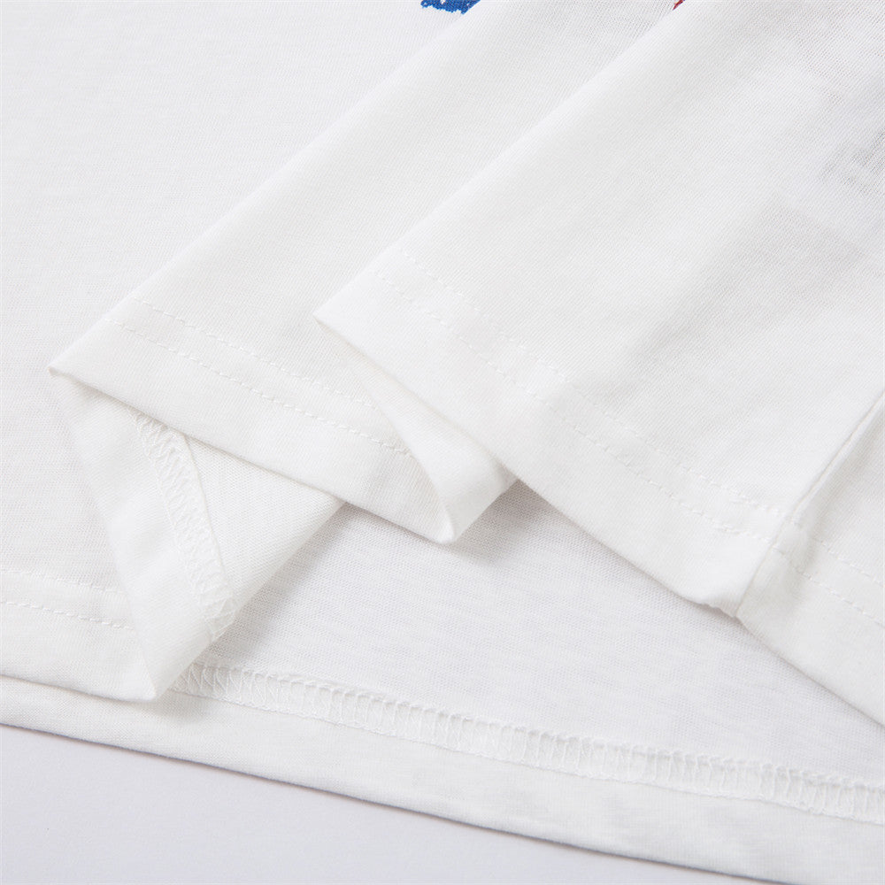 Abstract ink splatter printed long sleeved shirt