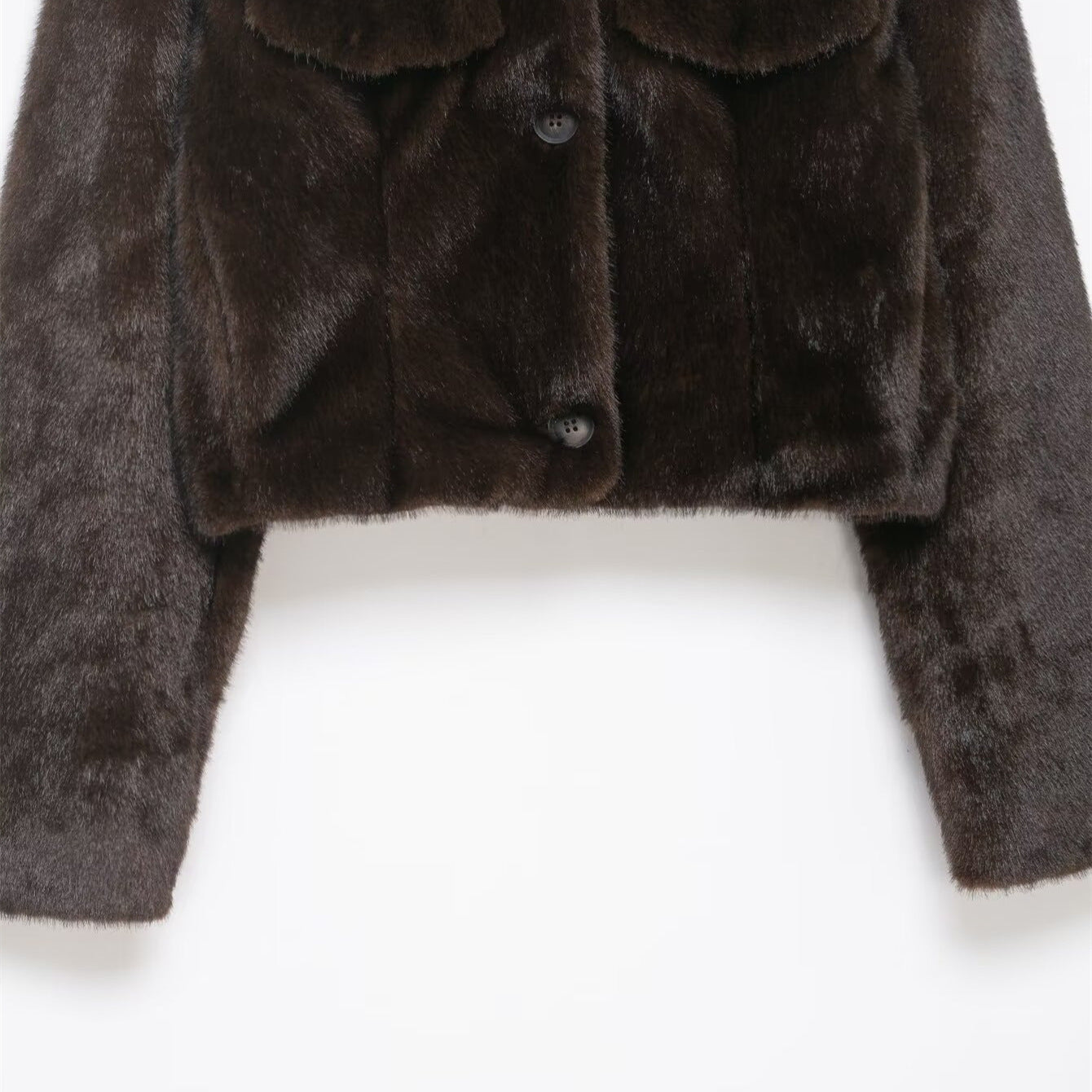 Artificial fur short jacket women's coat