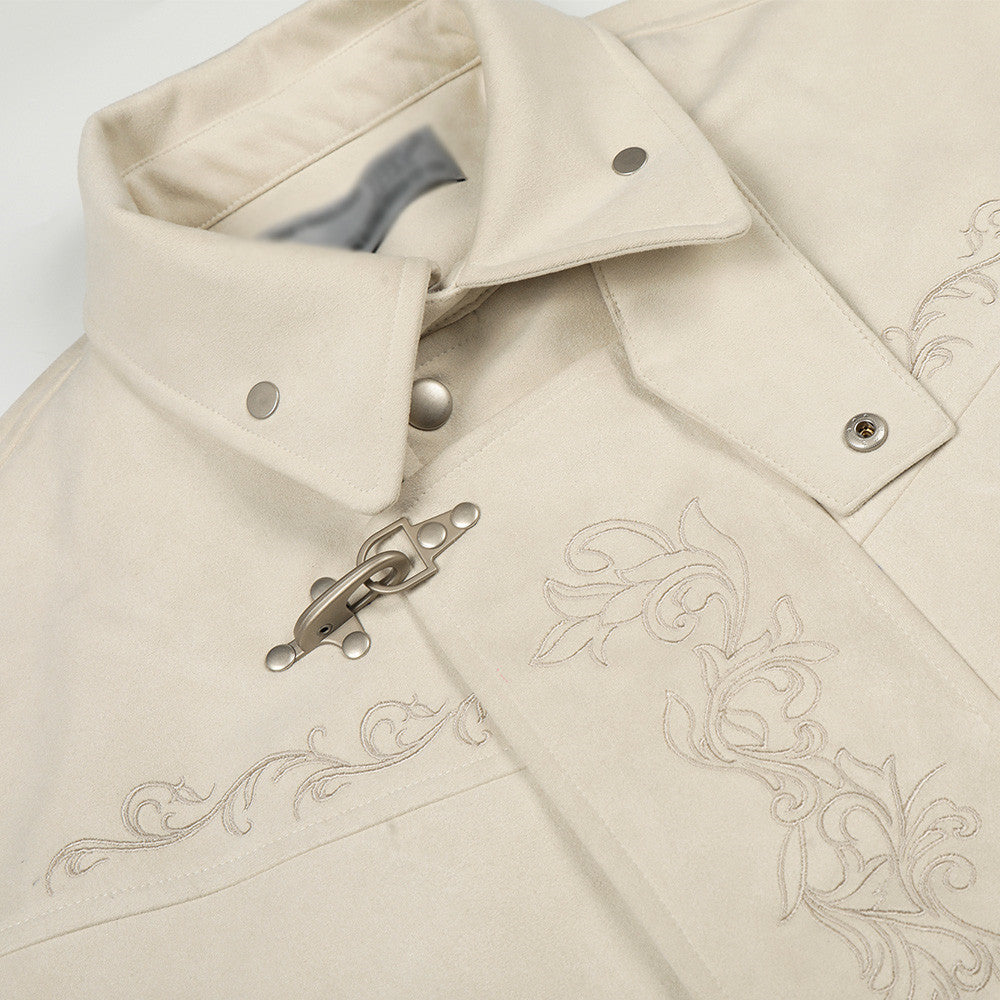 Aircraft buckle design sense lapel jacket