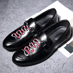 Men's Slip-On Casual Leather Shoes - Summer Style