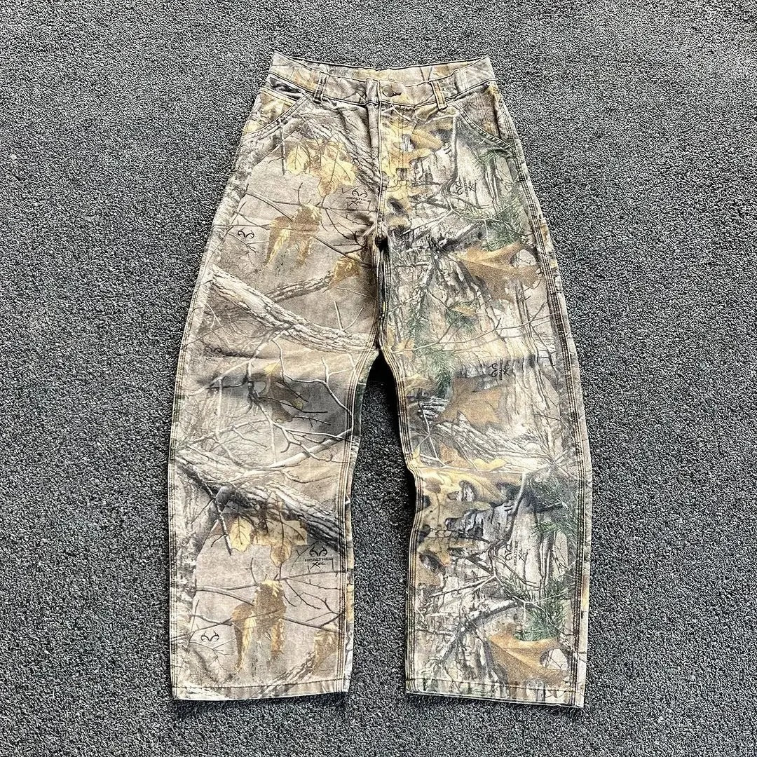 ATELIER Camouflage Denim Pants – Washed Finish