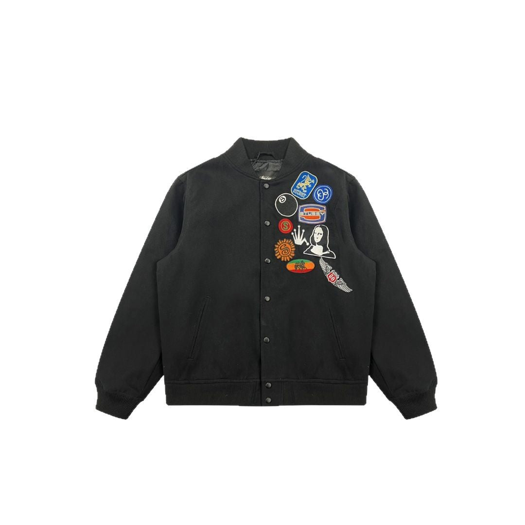 Badge baseball jacket