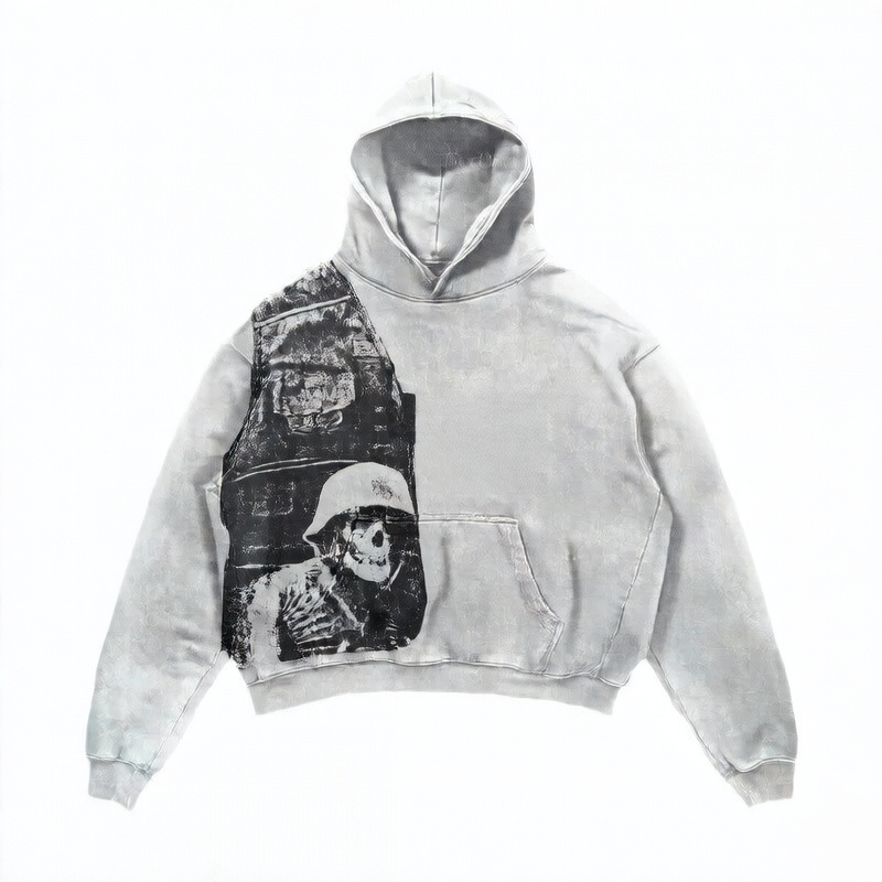 Amour Oversized Print Hoodie