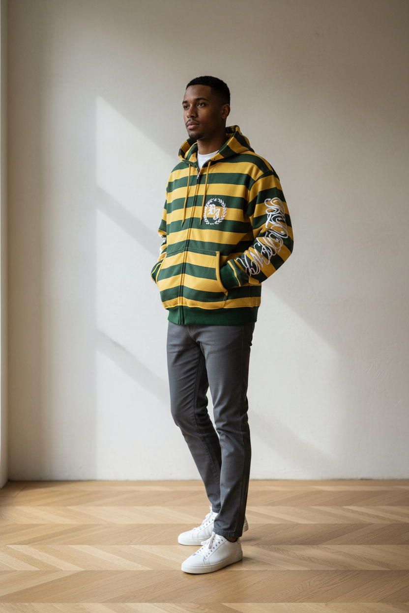 Embroidered sweatshirt model image