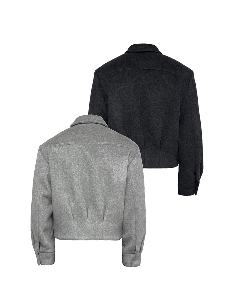 Half-padded wool jacket