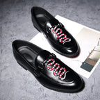 Men's Slip-On Casual Leather Shoes - Summer Style