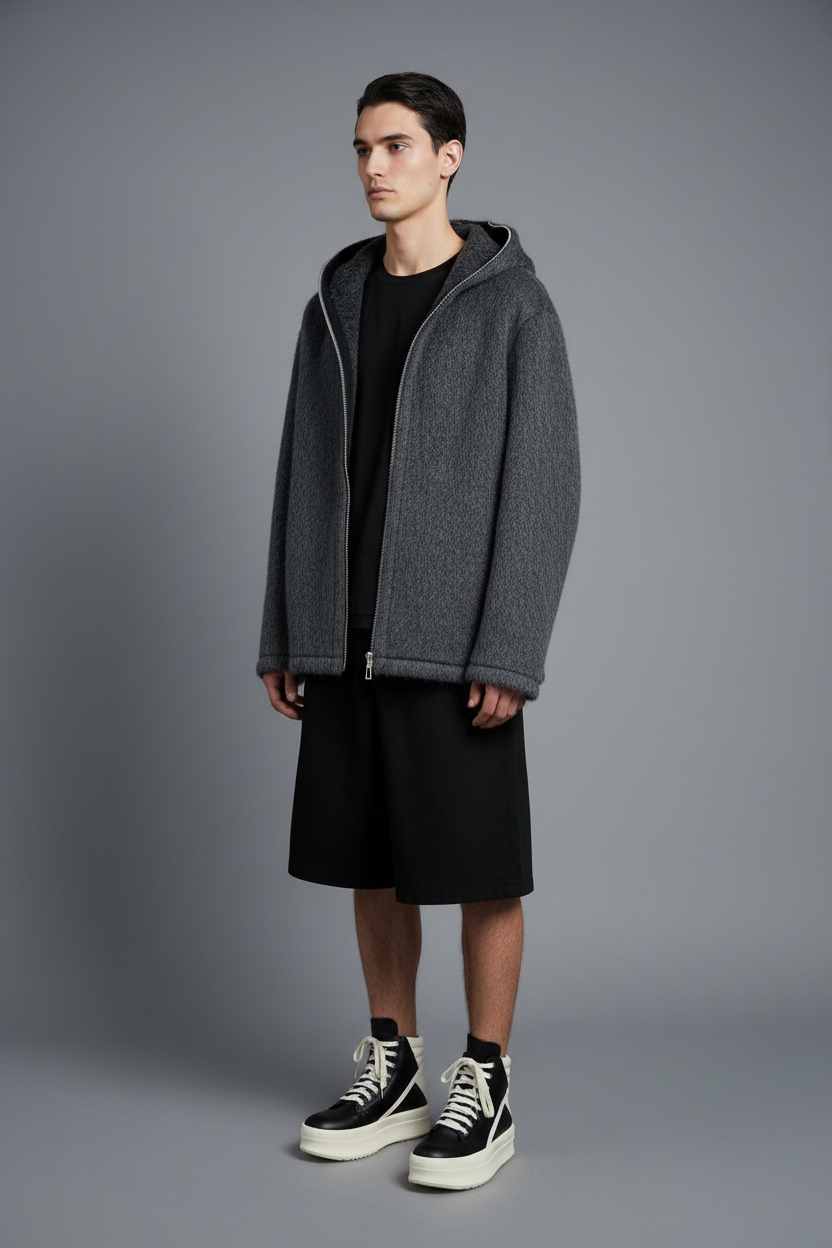 ÉLAN Zip Hoodie Model Shot 2