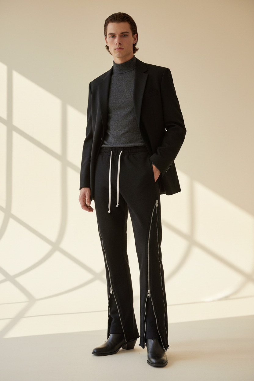 Model in studio pose