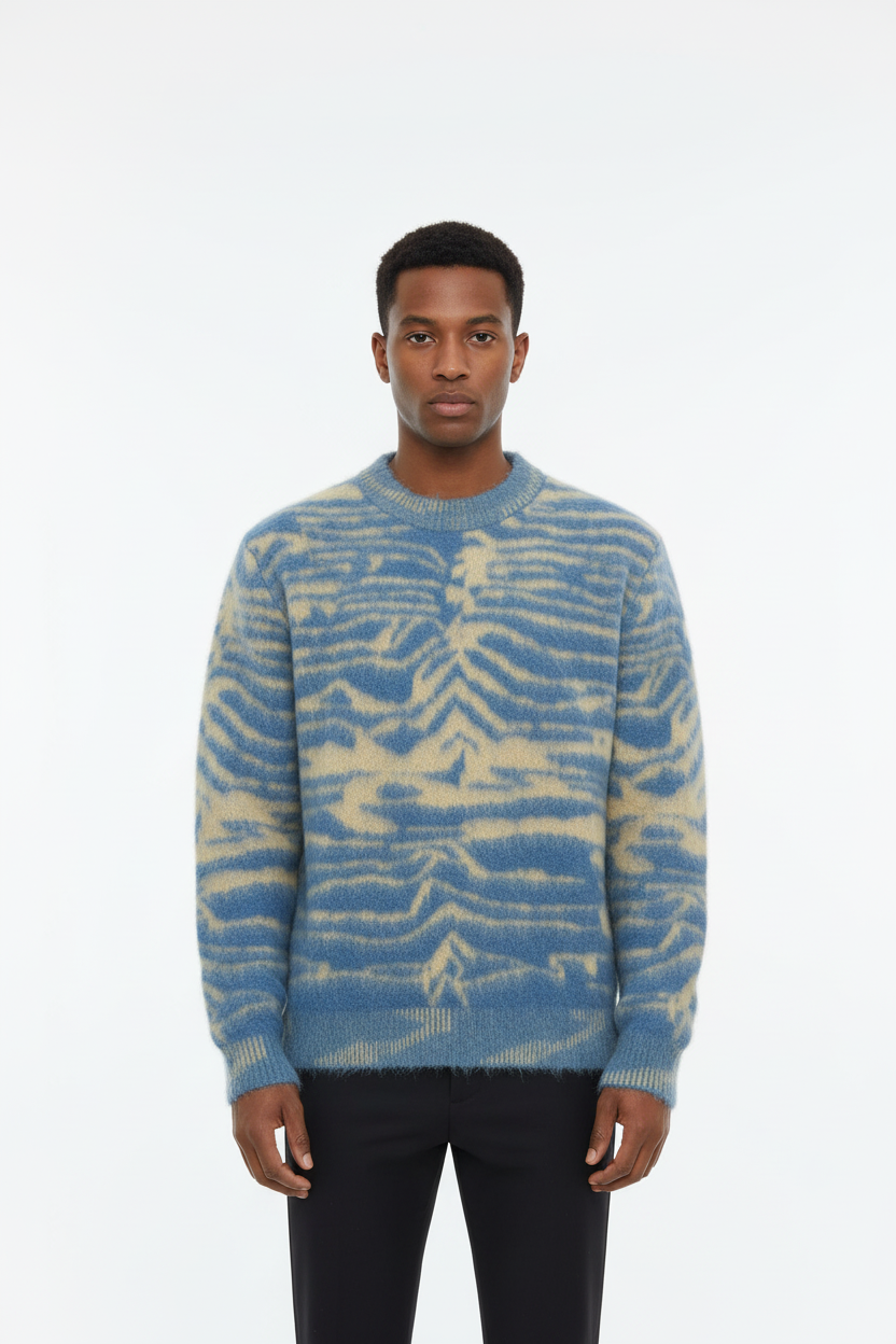 Model wearing ATELIER Knit Sweater - Front view