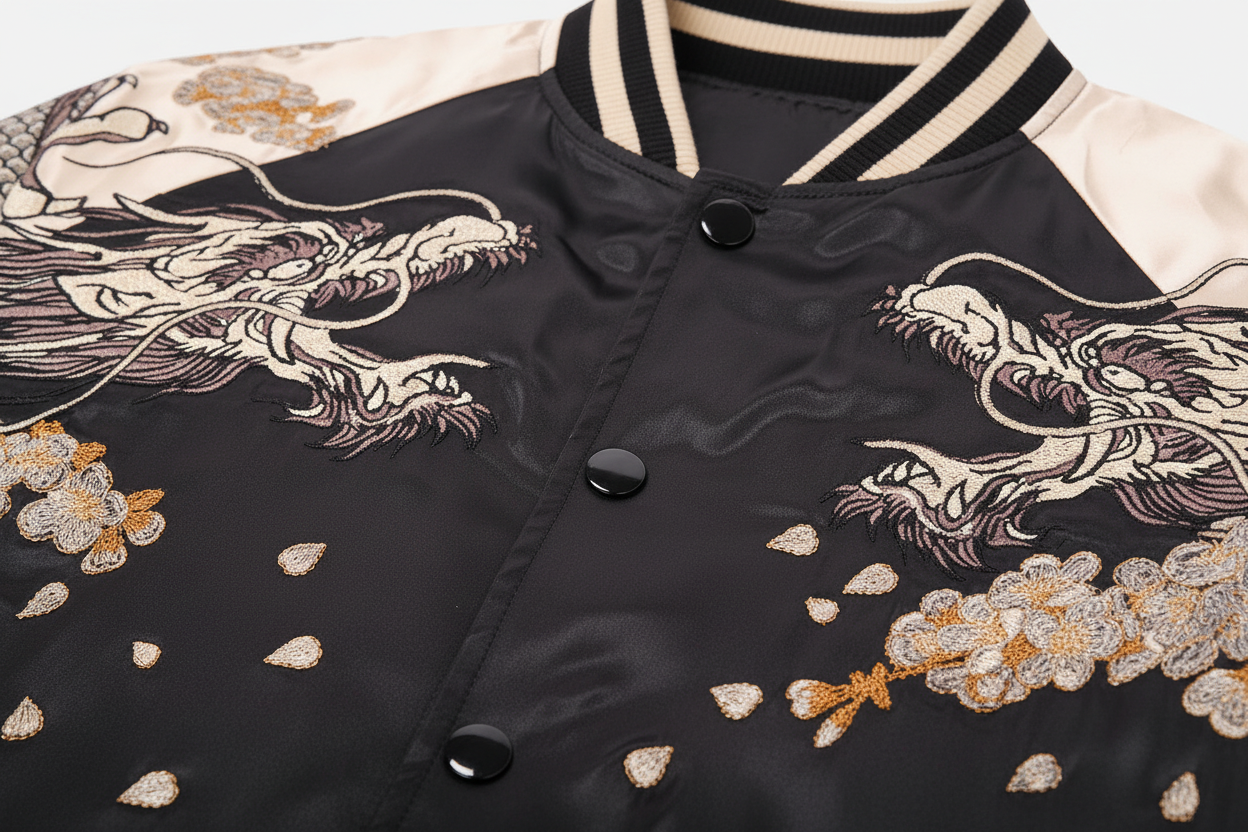 PARISIEN Baseball Jacket - Detail shot