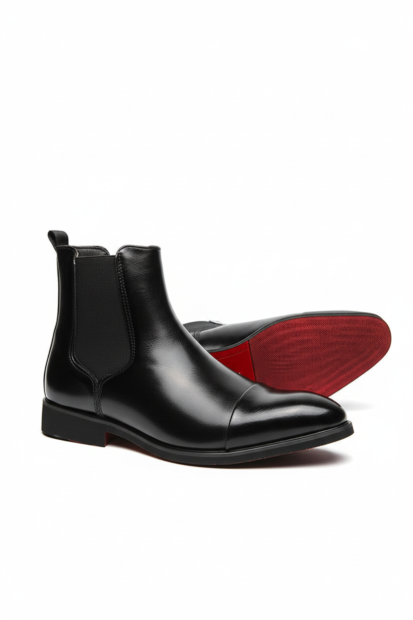 PARISIEN Classic Leather Boots product shot with white background