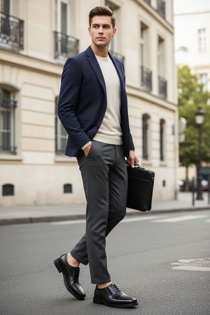 Pointed Leather Shoes Lifestyle